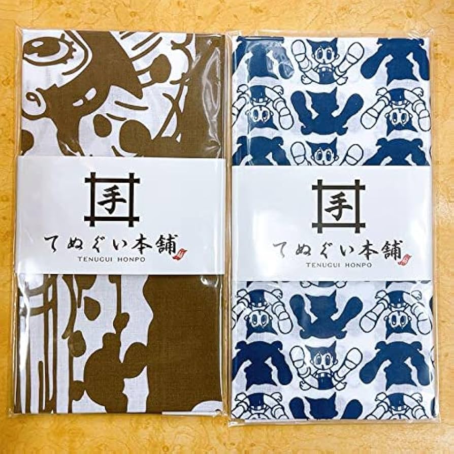 パソナ　鉄腕アトム　手ぬぐい 手ぬぐい FIGHTING MIGHTY ATOM PASONA×ATOM & B・J